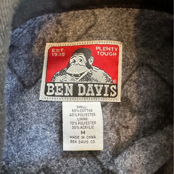 BEN DAVIS | Men’s original snap front jacket, medium black - Picture 2 of 5